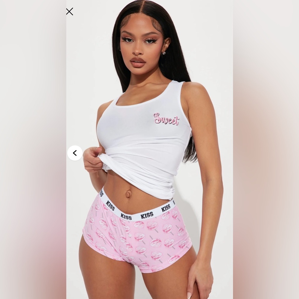 Fashion Nova “Sweet Like Candy” PJ Boyshort Set
